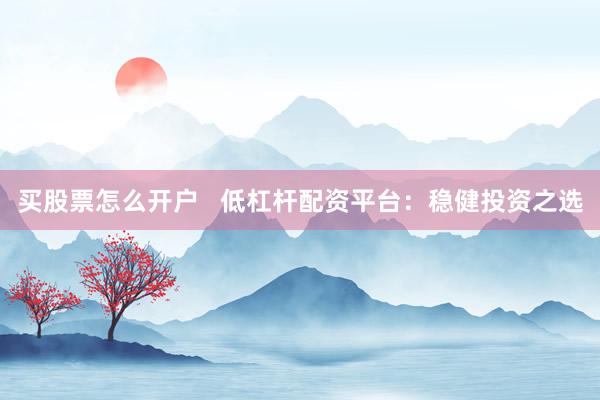 买股票怎么开户   低杠杆配资平台：稳健投资之选